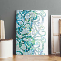 Paua Shell Maori Canvas Wall Art Koru Kowhaiwhai - Polynesian Pride