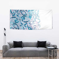 Turquoise Paua Shell Maori Tapestry Koru Kowhaiwhai - Polynesian Pride