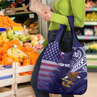American Samoa Mix US Grocery Bag Flag Day Grunge Style