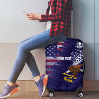 American Samoa Mix US Luggage Cover Flag Day Grunge Style LT7 - Polynesian Pride
