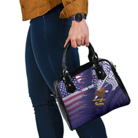 American Samoa Mix US Shoulder Handbag Flag Day Grunge Style