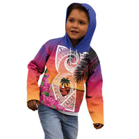 Guam Chamorro Kid Hoodie Artsy Latte Stone