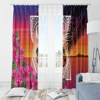 Guam Chamorro Window Curtain Artsy Latte Stone