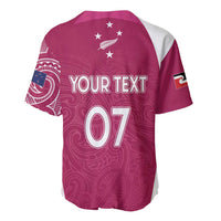 Personalised New Zealand Rugby Baseball Jersey Aotearoa Champions - Pink Version