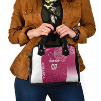 Personalised New Zealand Rugby Shoulder Handbag Aotearoa Champions - Pink Version