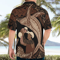 Father's Day Polynesian Pattern Hawaiian Shirt Tropical Humpback Whale LT7 - Polynesian Pride