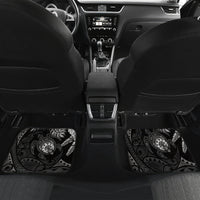 Father's Day Polynesian Pattern Car Mats Tropical Humpback Whale - Black