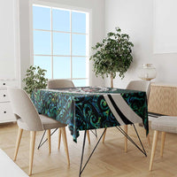 Personalized NZ Darts Tablecloth Paua Shell Maori Koru Whakairo - Polynesian Pride