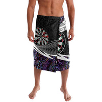 Personalized NZ Darts Lavalava Paua Shell Maori Koru Whakairo - Purple - Polynesian Pride