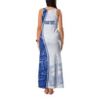 Personalised Queen Victoria School Family Matching Tank Maxi Dress and Hawaiian Shirt QVS Old Boys LT7 - Polynesian Pride