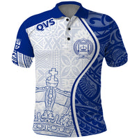 Personalised Queen Victoria School Polo Shirt QVS Old Boys LT7 White - Polynesian Pride