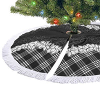 Hawaii Aloha Plumeria Lei Black Palaka Tree Skirt - Polynesian Pride
