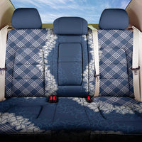 Hawaii Aloha Plumeria Lei Navy Palaka Back Car Seat Cover - Polynesian Pride