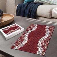 Hawaii Aloha Plumeria Lei Scarlet Palaka Puzzle - Polynesian Pride