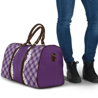 Hawaii Aloha Plumeria Lei Violet Palaka Travel Bag - Polynesian Pride