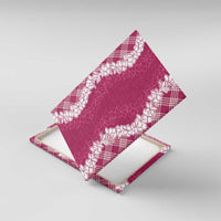 Hawaii Aloha Plumeria Lei Fuschia Palaka Canvas Wall Art - Polynesian Pride