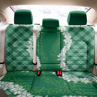 Hawaii Aloha Plumeria Lei Green Palaka Back Car Seat Cover - Polynesian Pride