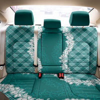 Hawaii Aloha Plumeria Lei Teal Palaka Back Car Seat Cover - Polynesian Pride