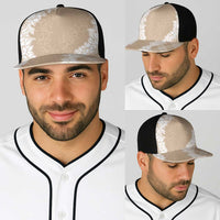 Hawaii Aloha Plumeria Lei Beige Palaka Baseball Net Cap - Polynesian Pride