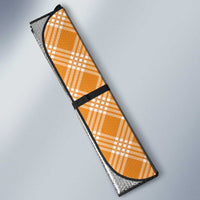 Hawaii Aloha Plumeria Lei Orange Palaka Auto Sun Shade - Polynesian Pride