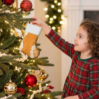 Hawaii Aloha Plumeria Lei Orange Palaka Christmas Stocking - Polynesian Pride