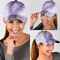 Hawaii Aloha Plumeria Lei Lavender Palaka Classic Cap - Polynesian Pride