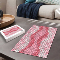 Hawaii Aloha Plumeria Lei Pink Palaka Puzzle - Polynesian Pride