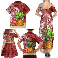 Mele Kalikimaka Hawaii Christmas Family Matching Summer Maxi Dress and Hawaiian Shirt Pineapple Party LT7 - Polynesian Pride