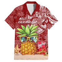 Mele Kalikimaka Hawaii Christmas Hawaiian Shirt Pineapple Party LT7 Red - Polynesian Pride