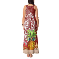 Mele Kalikimaka Hawaii Christmas Tank Maxi Dress Pineapple Party LT7 - Polynesian Pride