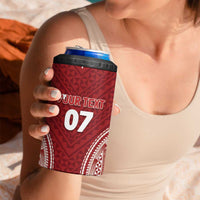 Personalized Mate Maa Tonga Rugby 4 in 1 Can Cooler Tumbler Ofa Atu Tonga
