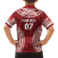 Personalized Mate Maa Tonga Rugby Family Matching Long Sleeve Bodycon Dress and Hawaiian Shirt Ofa Atu Tonga