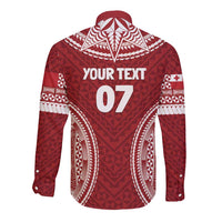 Personalized Mate Maa Tonga Rugby Long Sleeve Button Shirt Ofa Atu Tonga
