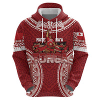 Personalized Mate Maa Tonga Rugby Zip Hoodie Ofa Atu Tonga