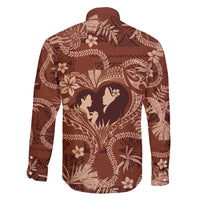 Hawaii Plumeria Family Matching Long Sleeve Bodycon Dress and Hawaiian Shirt Hau'oli la Makuahine Sunburned LT7 - Polynesian Pride