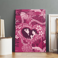 Hawaii Plumeria Canvas Wall Art Hau'oli la Makuahine Rosy LT7 - Polynesian Pride