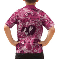 Hawaii Plumeria Hawaiian Shirt Hau'oli la Makuahine Rosy LT7 - Polynesian Pride