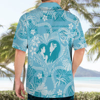 Hawaii Plumeria Hawaiian Shirt Hau'oli la Makuahine Turquoise LT7 - Polynesian Pride