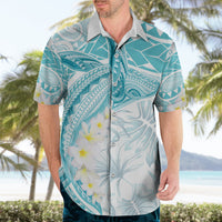 Polynesia Humpback Whale Hawaiian Shirt Tropical Plumeria Turquoise LT7 - Polynesian Pride