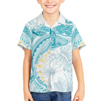 Polynesia Humpback Whale Hawaiian Shirt Tropical Plumeria Turquoise LT7 - Polynesian Pride