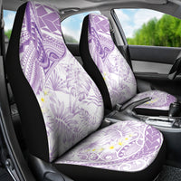 Polynesia Humpback Whale Car Seat Cover Tropical Plumeria Lavender