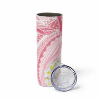 Polynesia Humpback Whale Skinny Tumbler Tropical Plumeria Pink LT7 - Polynesian Pride