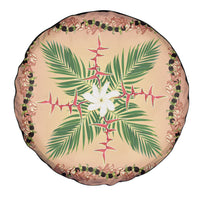 Hawaii Quilt Inspired Collection Aloha Flowers Spare Tire Cover Maile - Kukui Nut Lei LT7 - Polynesian Pride
