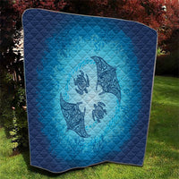Hawaii Quilt Inspired Collection Aloha Sea Quilt Manta Ray and Turtles LT7 - Polynesian Pride