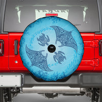 Hawaii Quilt Inspired Collection Aloha Sea Spare Tire Cover Manta Ray and Turtles LT7 - Polynesian Pride