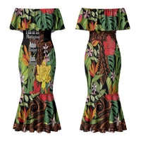 Mahalo Hawaii Ho'oponopono Pule Couples Matching Mermaid Dress and Hawaiian Shirt Polynesian Pattern Cross LT7 - Polynesian Pride
