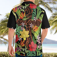 Mahalo Hawaii Ho'oponopono Pule Hawaiian Shirt Polynesian Pattern Cross LT7 - Polynesian Pride