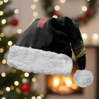Hawaii Ka Pule a ka Haku Memorial Christmas Santa Hat Flower Lei Cross - Black