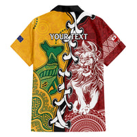 Mate Ma'a Tonga Vs Australia Rugby Personalized Family Matching Off The Shoulder Long Sleeve Dress and Hawaiian Shirt Special Mascots