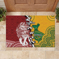 Mate Ma'a Tonga Vs Australia Rugby Personalized Rubber Doormat Special Mascots